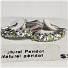 Image 2 : Silver Peridot Cubic Zirconia Earrings, Suggested Retail Value $100