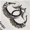 Image 3 : Silver Peridot Cubic Zirconia Earrings, Suggested Retail Value $100