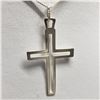 Image 1 : Silver Cross Necklace, Suggested Retail Value $80