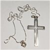 Image 3 : Silver Cross Necklace, Suggested Retail Value $80