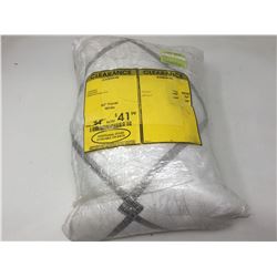 84 inch White Panel Curtain with Interlining