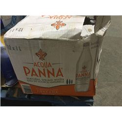 Lot of Acqua Panna Natural Spring Water (12 x 1L)