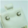 Image 2 : 14K White Gold Diamond(0.22ct) Earrings (~weight 0.4g), Made in Canada, Insurance Value $1400 (Estim