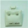 Image 3 : 14K White Gold Diamond(0.22ct) Earrings (~weight 0.4g), Made in Canada, Insurance Value $1400 (Estim