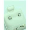 Image 1 : 14K White Gold Diamond(0.3, I1,0.30ctct) Earrings (~weight 0.4g), Made in Canada, Appraised Retail $