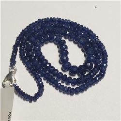 Silver Sapphire(65ct) Necklace (~weight 16.6g), Appraised Retail $3000 (Estimated Selling Price from