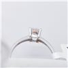 Image 3 : 14K White Gold Natural Morganite(1.7ct) Ring (~Size 6)(Ring is resizable for $40) (~weight 1.53g), M