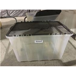 Plastic Storage Tote w/ Top