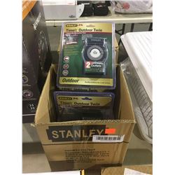 Case of Stanley 2-Outlet Mechanical Timers (3ct)