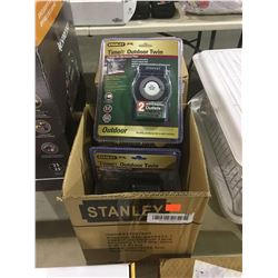 Case of Stanley 2-Outlet Mechanical Timers (3ct)