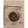 Image 1 : Rare 1910 Canada Silver Quarter