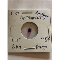 Beautiful Investment .60 Carat AMETHYST Gem Oval Cut