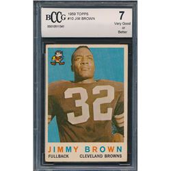 1959 Topps #10 Jim Brown (BCCG 7)