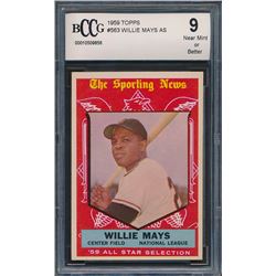 1959 Topps #563 Willie Mays AS (BCCG 9)