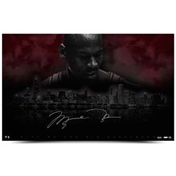 Michael Jordan Signed Chicago Bulls "City Of Big Shoulders" Limited Edition 25x40 Photo (UDA COA)