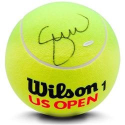 Serena Williams Signed Jumbo Wilson Yellow Tennis Ball (UDA COA)