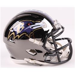 Terrell Suggs Signed Baltimore Ravens Chrome Speed Mini-Helmet (Radtke COA)
