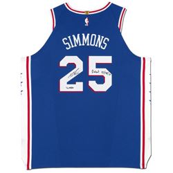 Ben Simmons Signed Philadelphia 76ers Limited Edition Jersey Inscribed "Debut 10/18/17" (UDA COA)