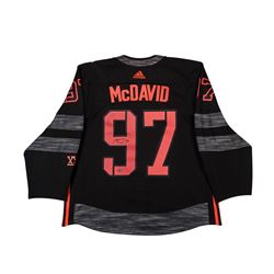 Connor McDavid Signed North America World Cup Captain Jersey (UDA COA)