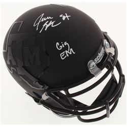 Jace Sternberger Signed Texas AM Aggies Matte Black Mini Helmet Inscribed "Gig Em" (JSA COA)