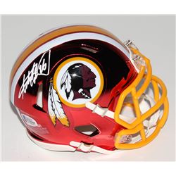 Adrian Peterson Signed Washington Redskins Chrome Speed Mini-Helmet (Beckett COA)