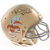 Image 1 : Michael Irvin  Jim Kelly Signed Miami Hurricanes Full-Size Authentic On-Field Helmet Inscribed "87 N