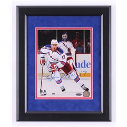 John Moore Signed New York Rangers 13x16 Custom Framed Photo Display (Steiner COA)