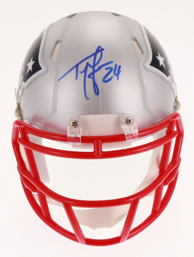ty law signed helmet