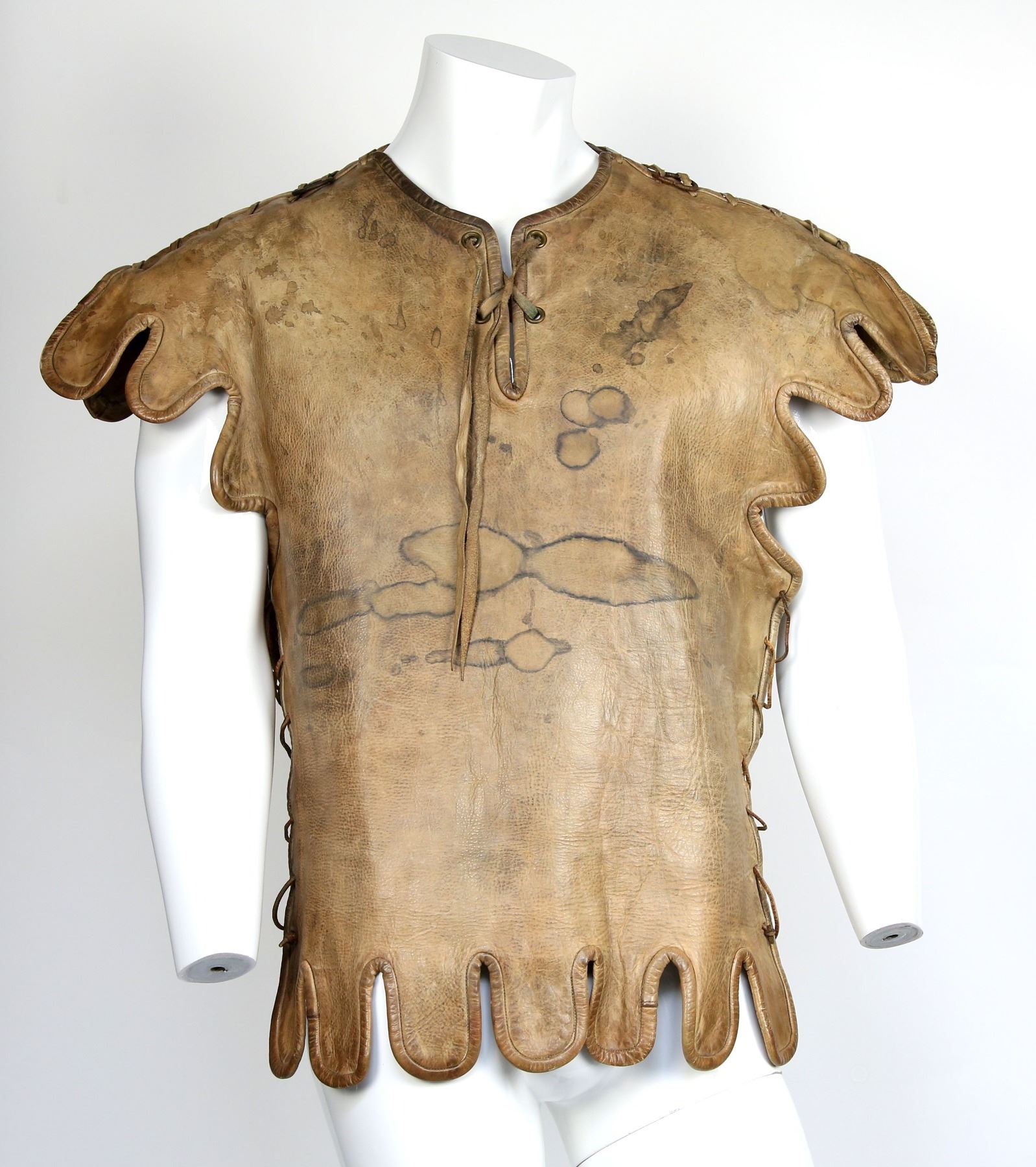 Carry On Cleo 1964 Roman Cavalry Brown Leather Tunic From The