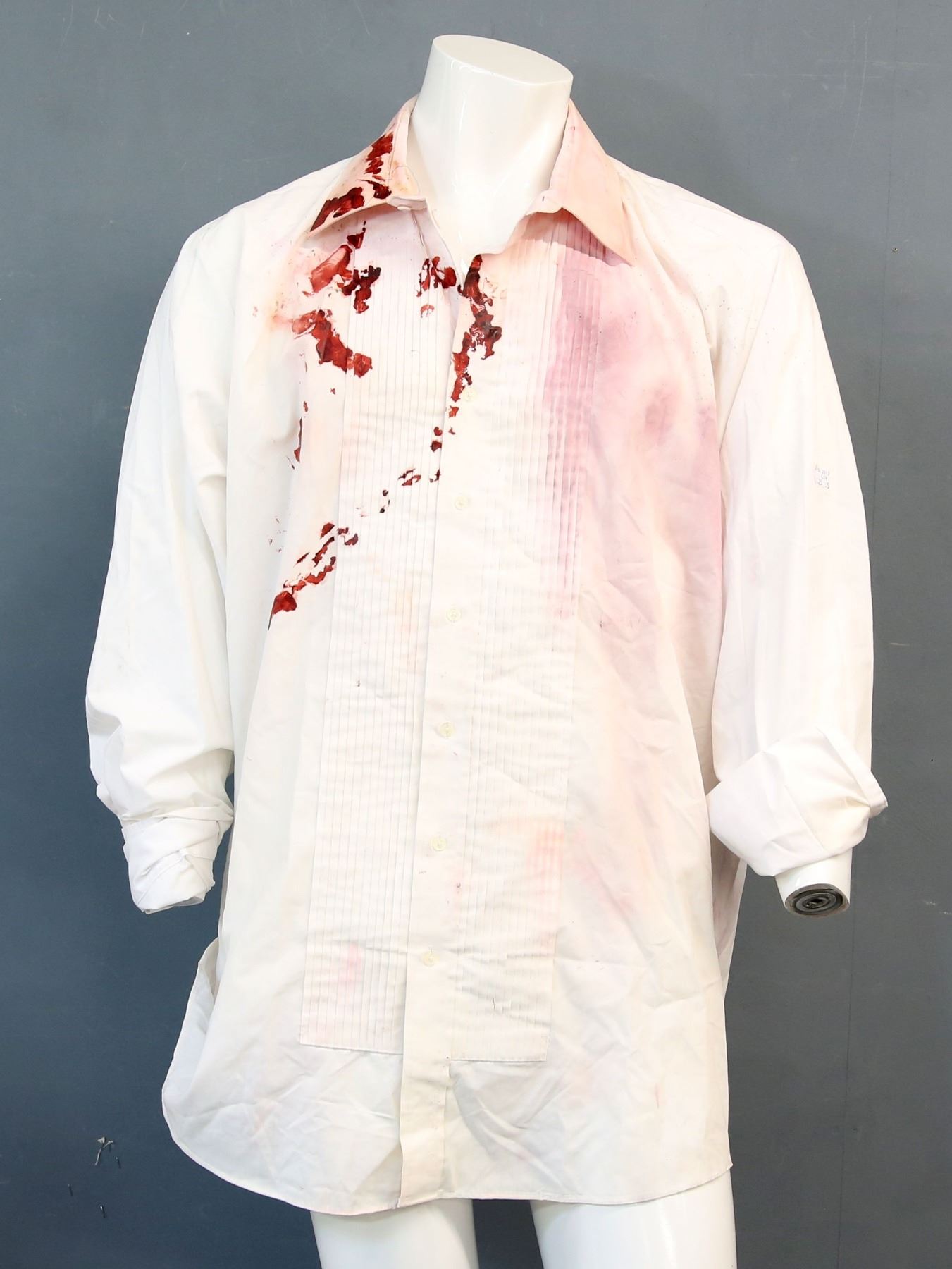 Poseidon 2006 Costume Comprising A Blood Stained Shirt And A Pair Of Torn Black Trousers From Th