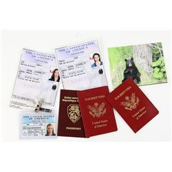 V (American sci-fi series, 2009-2011) - A group of assorted identification cards and passports.
