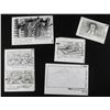 Image 1 : Batman (1989) Five original storyboard pages on either fully hand drawn in pencil and ink or overlai