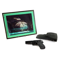 Lara Croft Tomb Raider The Cradle Of Life (2003) Prop stunt Bianchi with holster and a collection of