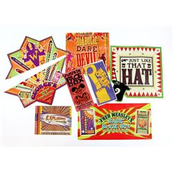 Harry Potter - Full selection of Weasley wizarding wheezes original prop production made labels as s