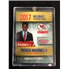 Image 1 : Limited Edition Patrick Mahomes 2017 Rookie Phenoms Gold Platinum Card #1 (Only 2000 Made)
