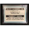 Image 2 : BARRY SANDERS & RAGHIB "ROCKET" ISMAIL TOP PICKS FOOTBALL ROOKIE CARD (RARE)