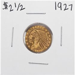 1927 $2 1/2 Indian Head Quarter Eagle Gold Coin