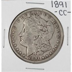 1891-CC $1 Morgan Silver Dollar Coin