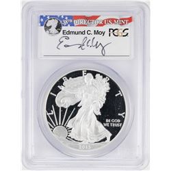 2013-W $1 American Silver Eagle Proof Coin PCGS PR69DCAM W/Edmund C. Moy Signature