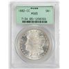 Image 1 : 1882-CC $1 Morgan Silver Dollar Coin NGC MS65 Old Green Holder