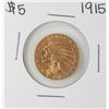 Image 1 : 1915 $5 Indian Head Half Eagle Gold Coin
