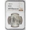 Image 1 : 1900 $1 Morgan Silver Dollar Coin NGC MS63