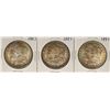 Image 1 : Lot of (3) 1887 $1 Morgan Silver Dollar Coins
