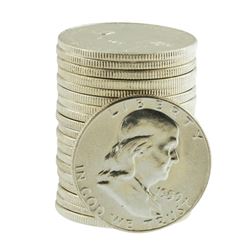 Roll of (20) Brilliant Uncirculated 1959 Franklin Half Dollar Coins