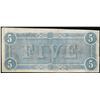 Image 2 : 1864 $5 Confederate States of America Note