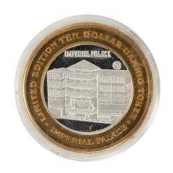 .999 Fine Silver Imperial Palace Las Vegas, Nevada $10 Limited Edition Gaming Token