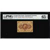 Image 1 : July 17, 1862 First Issue 5 Cent Fractional Currency Note PMG Gem Uncirculated 65EPQ