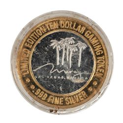 .999 Fine Silver Mirage Las Vegas, Nevada $10 Limited Edition Gaming Token