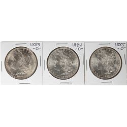 Lot of 1883-O to 1885-O $1 Morgan Silver Dollar Coins