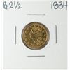 Image 1 : 1834 $2 1/2 Classic Head Quarter Eagle Gold Coin